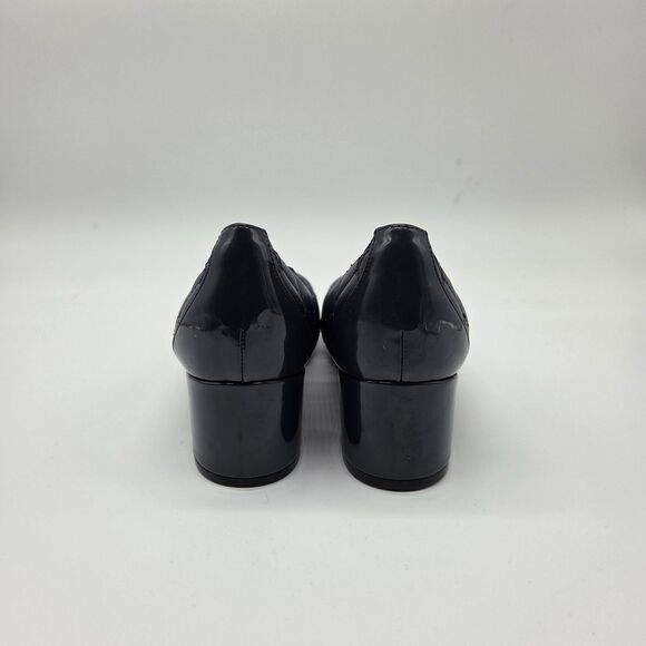 Vionic Ruby Quilted Leather Block Heel Pumps Navy Orthotic Women's size 7 - Picture 3 of 5